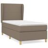 vidaXL Box spring postel s matrac&iacute; taupe 100 x 200 cm textil