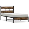 vidaXL Postel bez matrace s čelem dub sonoma 100 x 200 cm