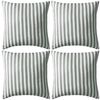 vidaXL Venkovní polštáře 4 ks pruhované 45x45 cm šedé
