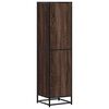 vidaXL Skř&iacute;ň highboard hněd&yacute; dub 35,5x35x139 cm kompozit a kov