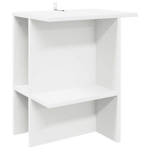 vidaXL Konferenčn&iacute; stolek B&iacute;l&aacute; 40 x 30 x 49 cm Kompozitn&iacute; dřevo