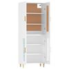 vidaXL Skř&iacute;ň highboard b&iacute;l&aacute; 69,5 x 34 x 180 cm kompozitn&iacute; dřevo