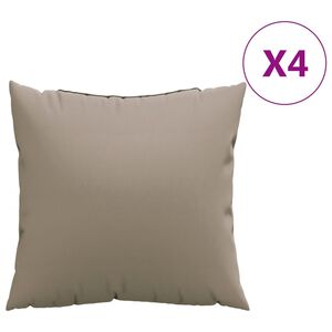 vidaXL Pol&scaron;t&aacute;ře na pohovku 4 ks taupe 50 x 50 cm textil