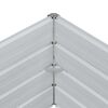 vidaXL Zahradní vyvýšený záhon 320x80x45 cm pozinkovaná ocel stříbrný