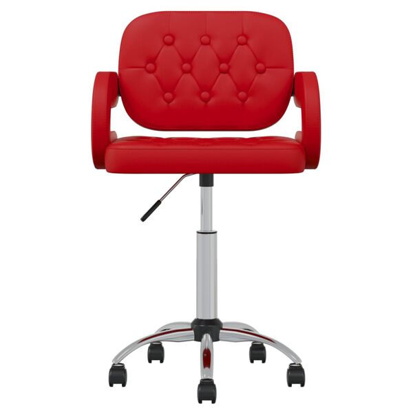 vidaXL Otočn&aacute; j&iacute;deln&iacute; židle v&iacute;nov&aacute; uměl&aacute; kůže