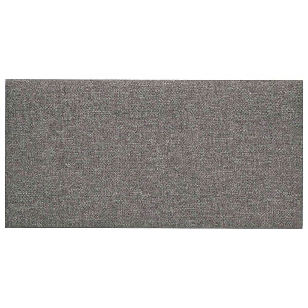 vidaXL N&aacute;stěnn&yacute; čeln&iacute;k 12 pcs Světle &scaron;ed&aacute; 30 x 15 cm textil