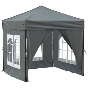 vidaXL Skl&aacute;dac&iacute; party stan s bočn&iacute;mi stěnami antracitov&yacute; 2 x 2 m