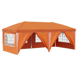 vidaXL P&aacute;rty stan s v&yacute;suvn&yacute;m st&aacute;nkem 575 x 288 x 245 cm Oranžov&aacute;