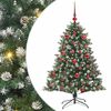 vidaXL Uměl&yacute; v&aacute;nočn&iacute; stromeček Zelen&aacute; 150 cm PVC, plast a ocel