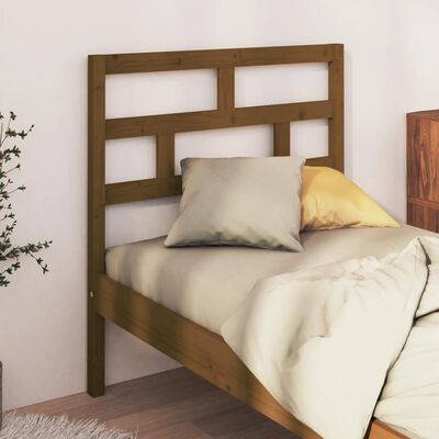 vidaXL Čelo postele medově hnědé 81 x 4 x 100 cm masivní borovice