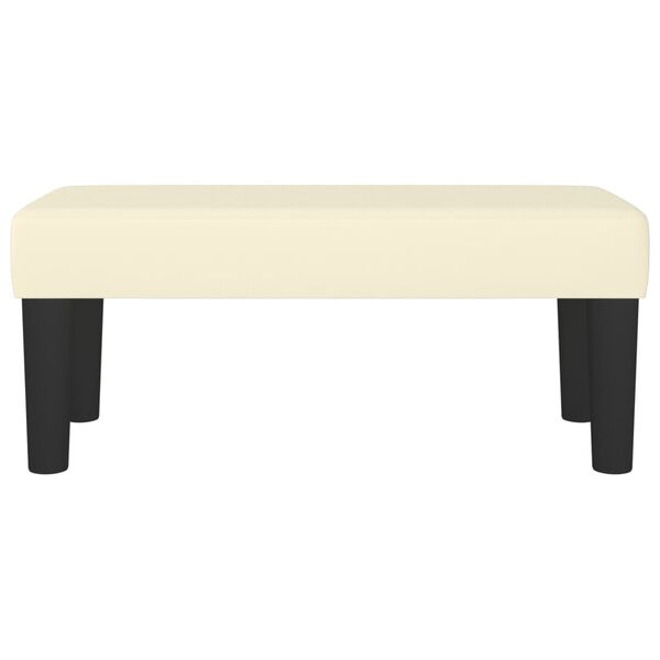 vidaXL Lavice krémová 70 x 30 x 30 cm umělá kůže