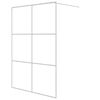 vidaXL Sprchov&aacute; z&aacute;stěna walk-in b&iacute;l&aacute; 140 x 195 cm čir&eacute; ESG sklo