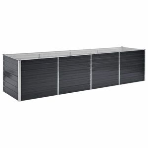 vidaXL Vyv&yacute;&scaron;en&yacute; z&aacute;hon antracitov&yacute; 320 x 80 x 77 cm pozinkovan&aacute; ocel