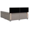vidaXL Box spring postel s matrac&iacute; taupe 180x200 cm textil