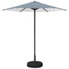 vidaXL Zahradn&iacute; slunečn&iacute;k s podstavcem 230 x 230 cm Polyester