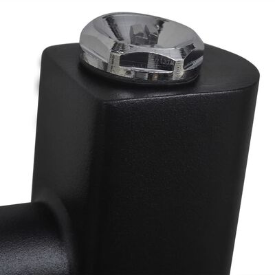 Černý žebříkový radiátor na ručníky rovný ústřední topení 600x1160 mm