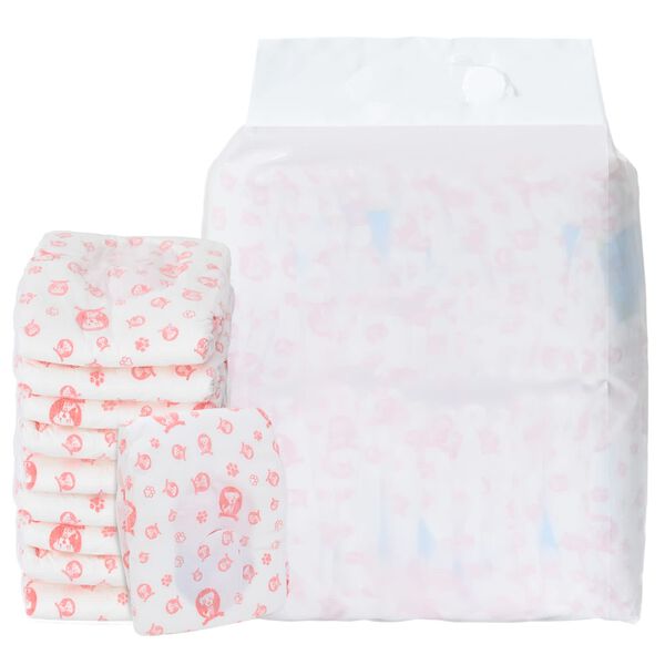 vidaXL Jednor&aacute;zov&aacute; d&aacute;msk&aacute; plenkov&aacute; vložka pro psy 50 pcs B&iacute;l&yacute; M