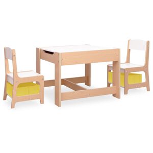 vidaXL Dětsk&yacute; stůl se 2 židlemi MDF
