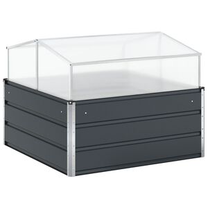 vidaXL Truhl&iacute;k Antracit 100 x 100 x 77 cm Pozinkovan&aacute; ocel