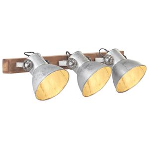 vidaXL Industri&aacute;ln&iacute; n&aacute;stěnn&eacute; sv&iacute;tidlo stř&iacute;brn&eacute; 65 x 25 cm E27