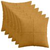 vidaXL Povlak na pol&scaron;t&aacute;ř 6 pcs ALMELO Žlut&aacute; 40 x 40 cm man&scaron;estr
