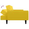 vidaXL 2m&iacute;stn&aacute; rozkl&aacute;dac&iacute; pohovka žlut&aacute; samet