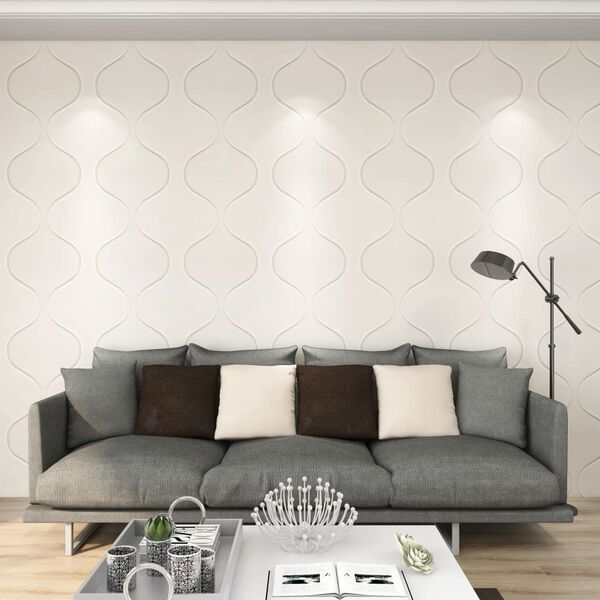 vidaXL 12 ks N&aacute;stěnn&eacute; panely 3D 0,5 x 0,5 m 3 m&sup2;