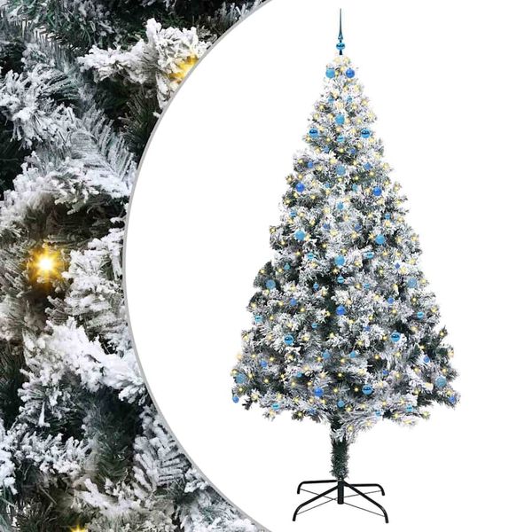 vidaXL V&aacute;nočn&iacute; stromeček s 300 LED diodami Zelen&aacute; 300 cm PVC