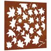 vidaXL Zahradn&iacute; n&aacute;stěnn&aacute; dekorace 55 x 55 cm corten Javorov&yacute; list