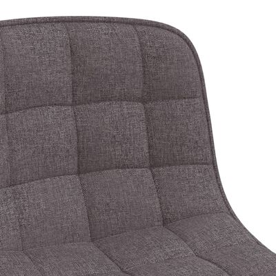 vidaXL Otočné jídelní židle 4 ks taupe textil
