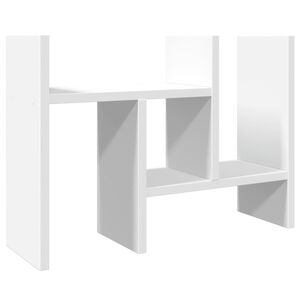 vidaXL Stoln&iacute; organiz&eacute;r b&iacute;l&yacute; 34,5 x 15,5 x 35,5 cm kompozitn&iacute; dřevo