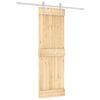 vidaXL Posuvn&eacute; dveře 70 x 210 cm Masivn&iacute; borov&eacute; dřevo (neupraven&eacute;)