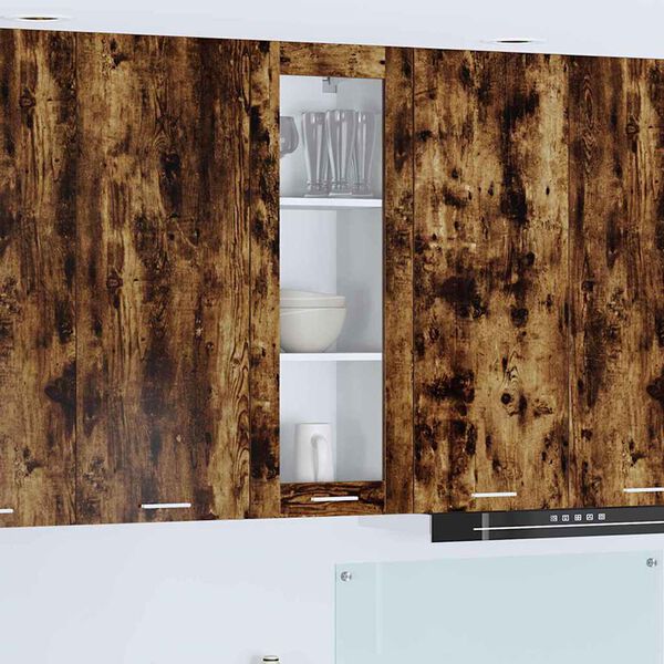 vidaXL Z&aacute;věsn&aacute; skř&iacute;ňka Kouřov&yacute; dub 40 x 31 x 100 cm kompozitn&iacute; dřevo