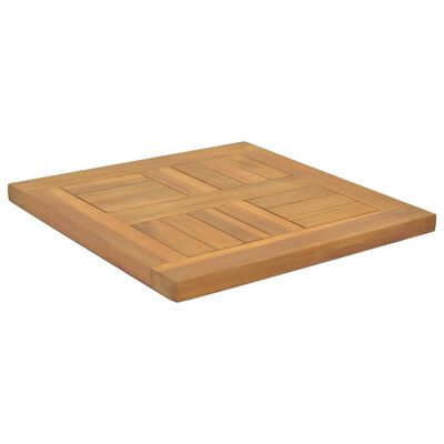 vidaXL Čtvercová stolní deska 40 x 40 x 2,5 cm masivní teakové dřevo