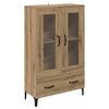 vidaXL Vysok&yacute; bufet Artisanov&yacute; dub 70 x 31 x 115 cm
