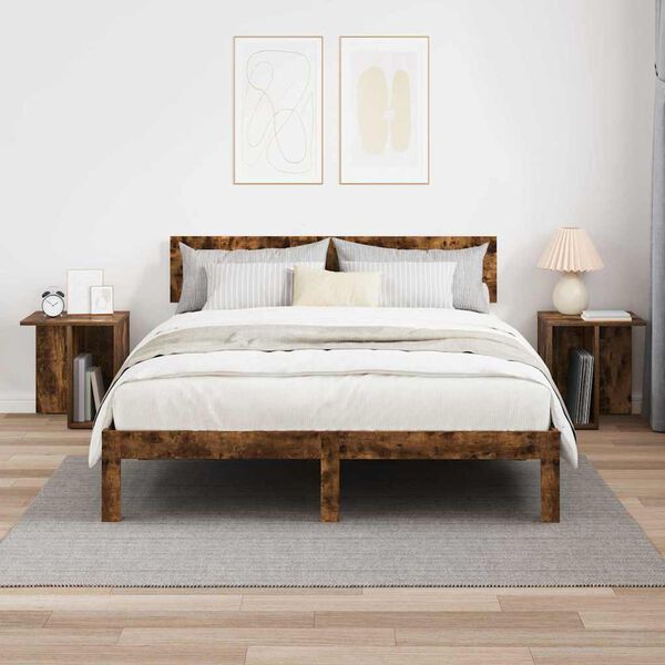 vidaXL Odkl&aacute;dac&iacute; stolek 2 pcs Kouřov&yacute; dub 37 x 32 x 40 cm