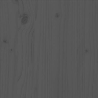 vidaXL Rám postele masivní borovice 90 x 190 cm šedý Single