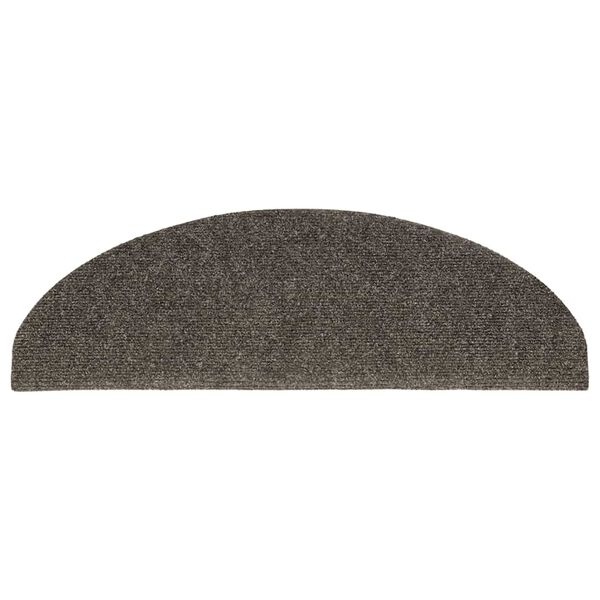 vidaXL Schodov&eacute; rohože samolepic&iacute; 30 ks 65 x 21 x 4 cm antracitov&eacute;, půlkulat&eacute;, velk&eacute;