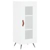 vidaXL Skř&iacute;ň highboard b&iacute;l&aacute; 34,5 x 34 x 180 cm kompozitn&iacute; dřevo