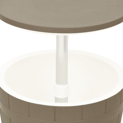 vidaXL Chladicí stolek 3 v 1 světle hnědý polypropylen