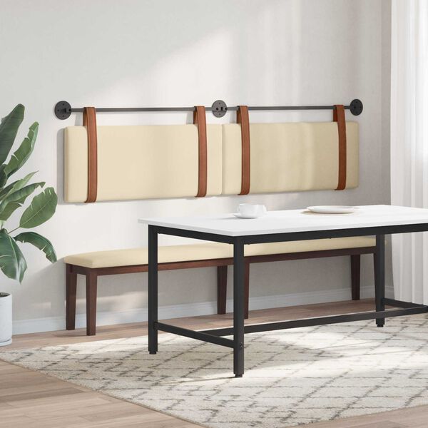 vidaXL Z&aacute;věsn&aacute; čeln&iacute; deska N&aacute;stěnn&yacute; Kr&eacute;mov&aacute; 210 x 55 x 5 cm Antick&yacute; PU