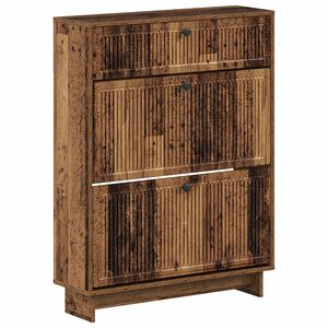 vidaXL Skř&iacute;ň na obuv EDE 78 x 24 x 103 cm Kompozitn&iacute; dřevo Star&eacute; dřevo