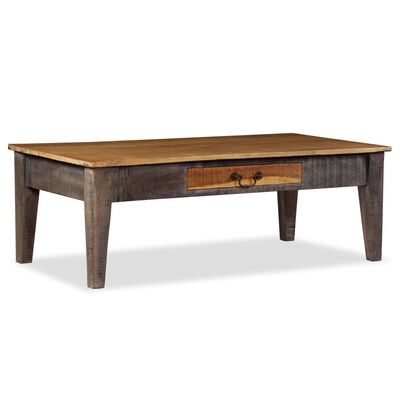 vidaXL Konferenční stolek z masivního dřeva vintage 118 x 60 x 40 cm
