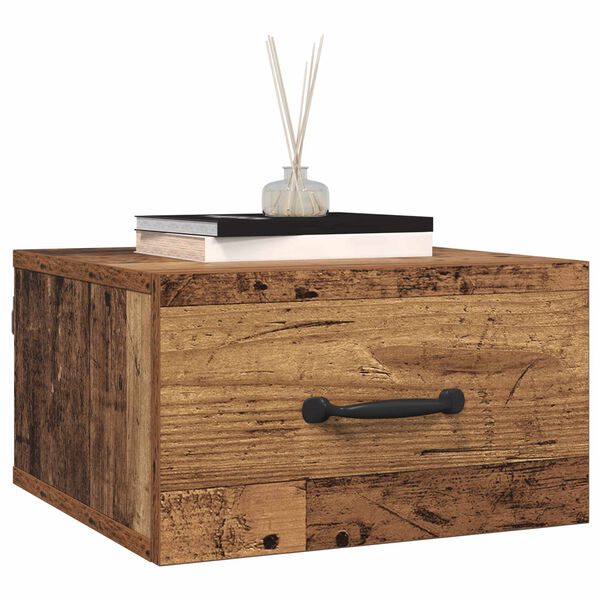 vidaXL Nočn&iacute; skř&iacute;ňka Star&eacute; dřevo 35 x 35 x 20 cm kompozitn&iacute; dřevo