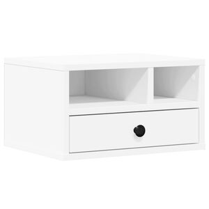 vidaXL Stojan na tisk&aacute;rnu b&iacute;l&yacute; 40 x 32 x 22,5 cm kompozitn&iacute; dřevo