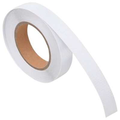 vidaXL Reflexní páska bílá 2,5 cm x 20 m PVC