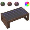 vidaXL Konferenčn&iacute; stolek s Infinity LED hněd&yacute; dub 90 x 53 x 30 cm