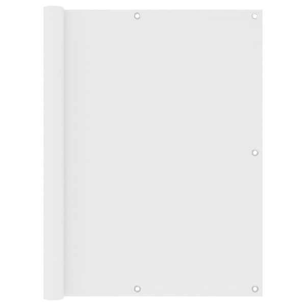 vidaXL Balkónová zástěna bílá 120 x 400 cm oxfordská látka