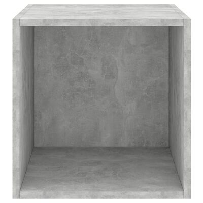 vidaXL Nástěnné skříňky 4 ks betonově šedé 37 x 37 x 37 cm dřevotříska