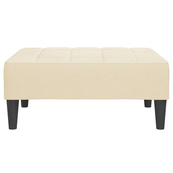 vidaXL Podnožka kr&eacute;mov&aacute; 78 x 56 x 32 cm samet